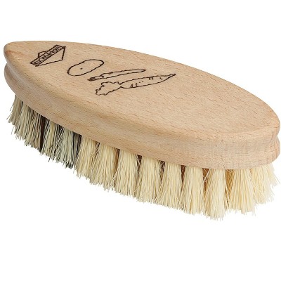 Kuchenprofi Natural Bristle Vegetable Brush, Wood Handle, 5.5-Inch x 2.5-Inch