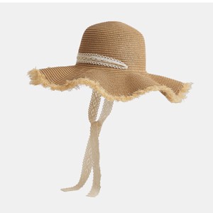 Women's Picking Flowers Straw Hat - Cupshe - 1 of 3