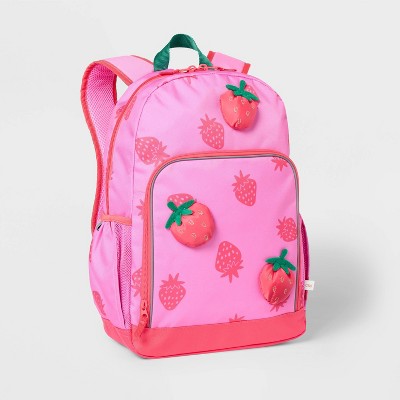 Kids' 17'' Classic Backpack - Cat & Jack™ Strawberry: Food Pattern