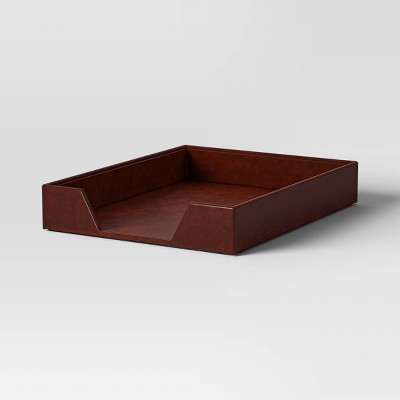 Faux Leather Letter Tray - Threshold™