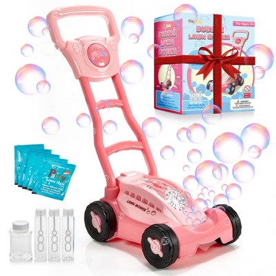 Playbees Bubble Lawn Mower for Girls - Birthday Gifts for Preschool Toddlers Girls Kids Age 3 4 5