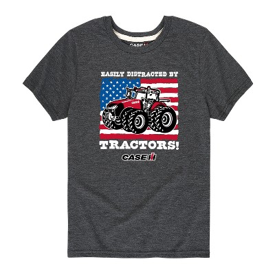 Boys' - Case IH - Easily Distracted Tractors Short Sleeve Graphic T-Shirt