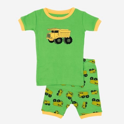 Leveret Kids Cotton Short Pajamas - Vehicle Prints
