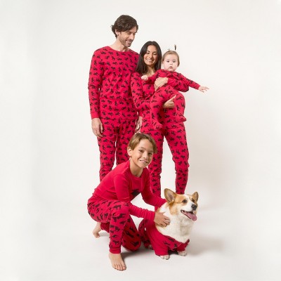 Leveret Cotton  Matching Family Pajamas Moose Print