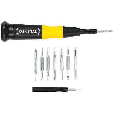 General 16-in-1 Multi-Bit Screwdriver Set 8 pc
