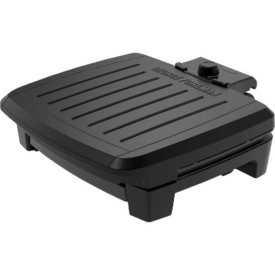 GEORGE FOREMAN Contact Submersible Grill, 5-Serving Grill - Adjustable Temperature Control, Black Plates, Wash the entire grill