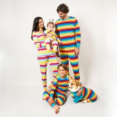 Leveret Cotton Matching Family Pajamas Colorful Stripes