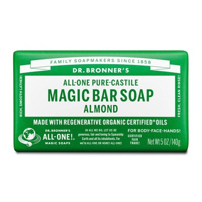 Dr. Bronner's All-One Pure-Castile Magic Bar Soap - Almond - 5oz