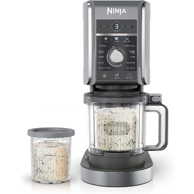 Ninja CREAMi Deluxe 11-in-1 XL Ice Cream Maker, Silver (NC501) -Refurbished