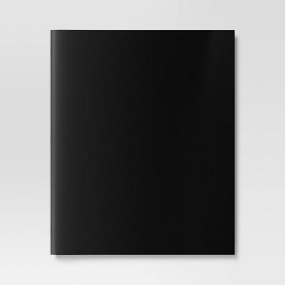 2 Pockets Paper Folder Black - Dealworthy™
