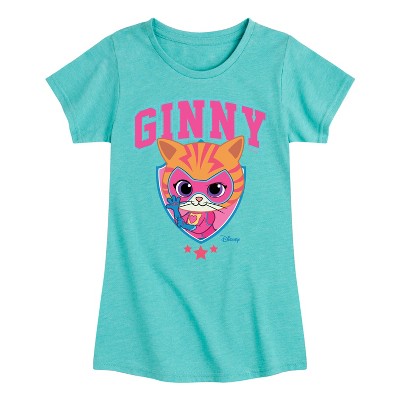 Girls' - Super Kitties - Ginny Fitted Short Sleeve Graphic T-Shirt