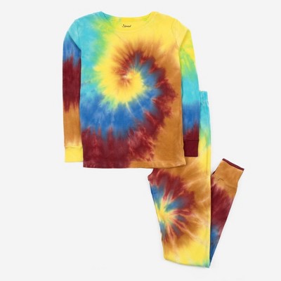 Leveret Kids Two Piece Cotton Tie Dye Pajamas