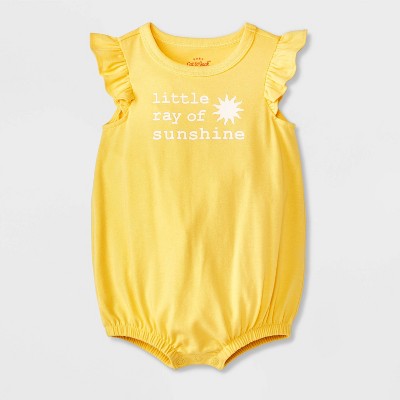Baby Girls' Little Ray of Sunshine Romper - Cat & Jack™ Yellow