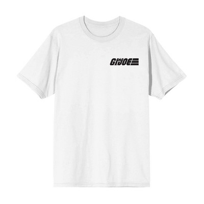 G.I. Joe Action Shot Men's White Crew Neck Short Sleeve T-shirt