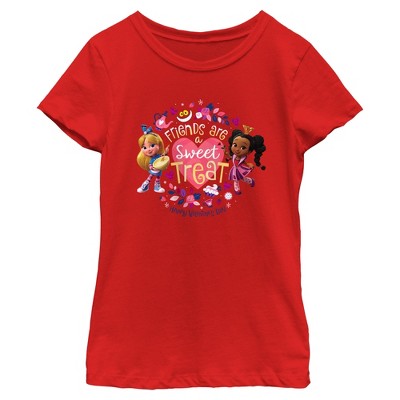 Girl's Alice's Wonderland Bakery Friends Are a Sweet Treat T-Shirt