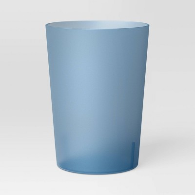 18oz Short Tumbler Blue - Room Essentials™: Reusable Plastic Cup, Microwave & Dishwasher Safe, Back-To-College