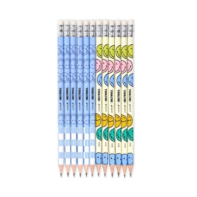 Yoobi SmileyWorld 12pk No. 2 Pencils Smiley, School Supplies