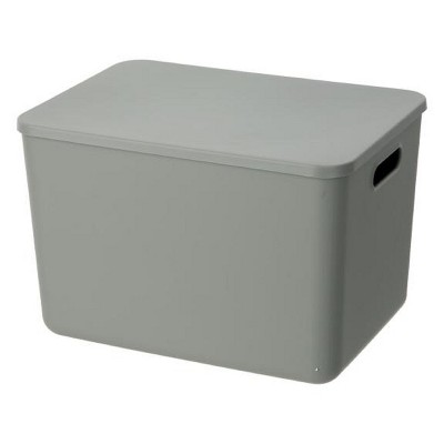 YBM Home Stackable Plastic Storage Bin with Lid