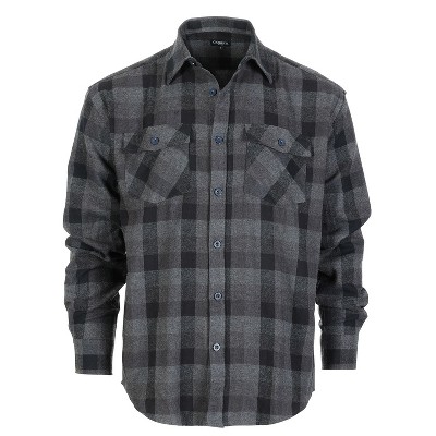 Gioberti Men's 100% Cotton Brushed Flannel Shirt
