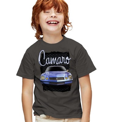 Boys' Short Sleeve Chevrolet Yellow Camaro T-Shirt