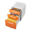 Anybear Rounded 3 Drawer Mobile Filing Cabinet with Pencil Storage Box - 3 of 4