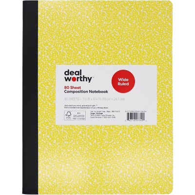 Composition Book Wide Ruled - Dealworthy™