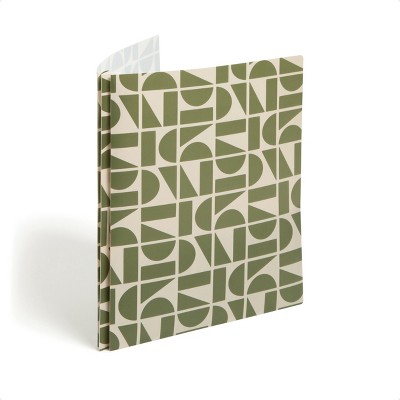 U Brands 2 Pocket Fashion Plastic Folder Off Beat Geo Green, School Supplies