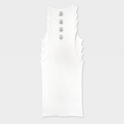 Men's 4pk Ribbed Tank Top - Goodfellow & Co™