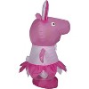 Peppa Pig Airblown Inflatable Peppa Pig in Easter Outfit   SM, 3.5 ft Tall, Pink - 2 of 4