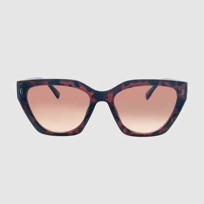 Plastic Cateye Sunglasses - Wild Fable™ Tort: Maximum UV Protection, Recycled Material
