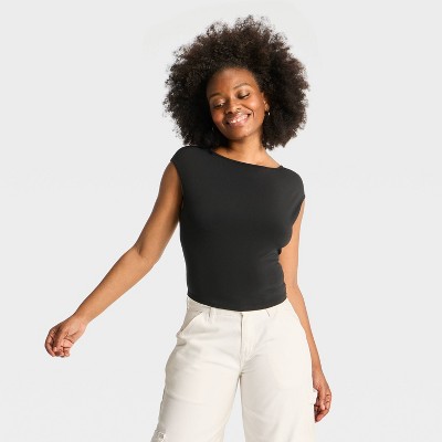 Women's Cap Sleeve Tie-Back Top - Wild Fable™