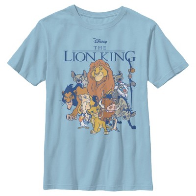 Boy's Lion King Character Group Shot T-Shirt