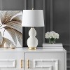Darsa Table Lamp - 25.5 Inch Height - TBL4241 - White - Safavieh - 2 of 4