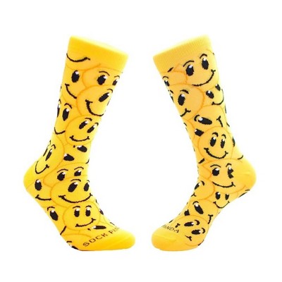 Happy Smiley Emoji Face Emoji Socks from the Sock Panda (3 Sizes - Large, Medium and Small)