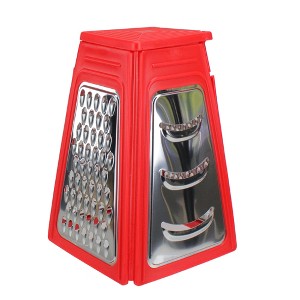 Northlight 8.25" Red Collapsible Box Kitchen Grater - 1 of 4