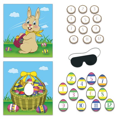 Beistle Easter Party Games, 19" x 17.5", (4/Pkg) Multicolored